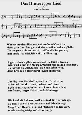Hinteregger Lied