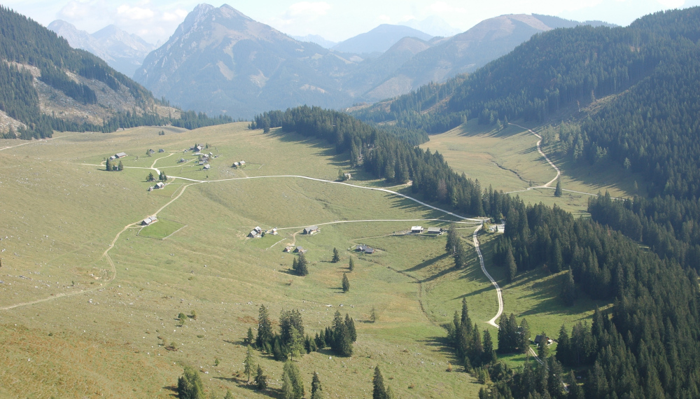 Hinteregger Alm Luftbild