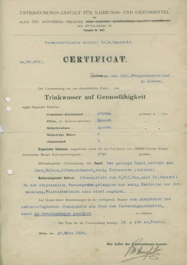 Wasserversorgung
