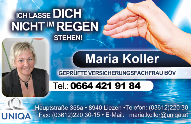 Koller Maria Partneragent der Uniqa Versicherung