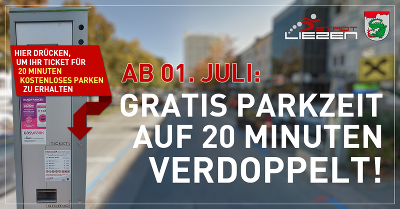 Gratis Parkzeit verdopplet