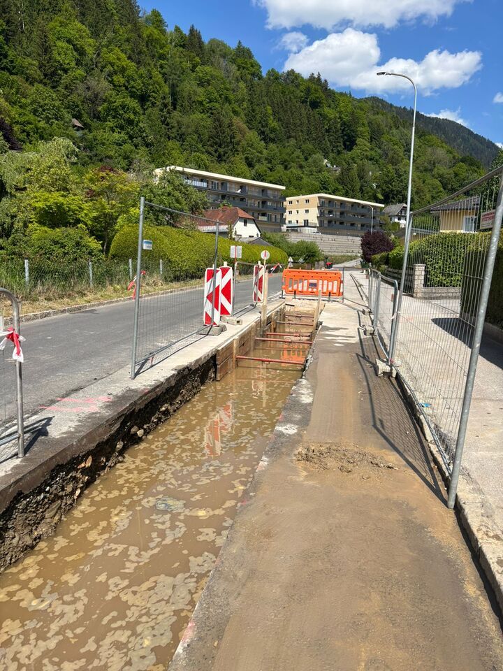 Wasserrohrbruch Admonter Straße