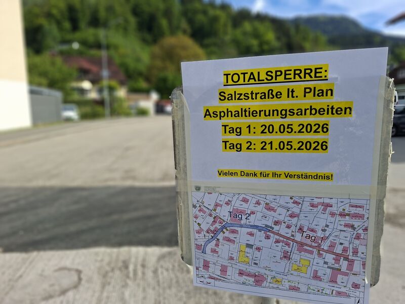 Sperre Salzstraße