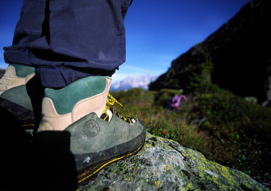 Wandern Bergschuh Stein