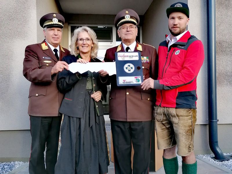 	 BR Reinhold Binder,Bgm.in Roswitha Glashüttner, OBR Heinz Hartl, Martin Vasold Berrettung Lieze